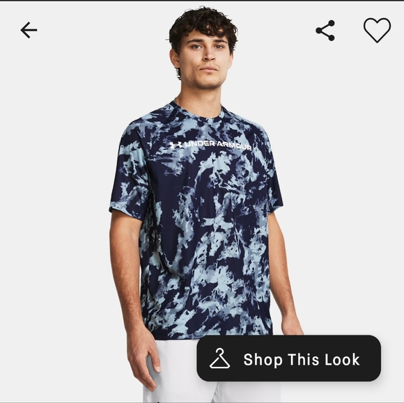 Mens Under Armour UA Tech ABC Camo Shirt. - Picture 6 of 6